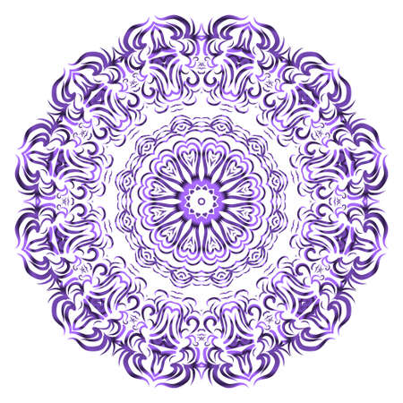 Mandala Style Vector Color Shapes. Abstract design. Fantastic decoration for fashion, holiday card, relax illustrationのイラスト素材