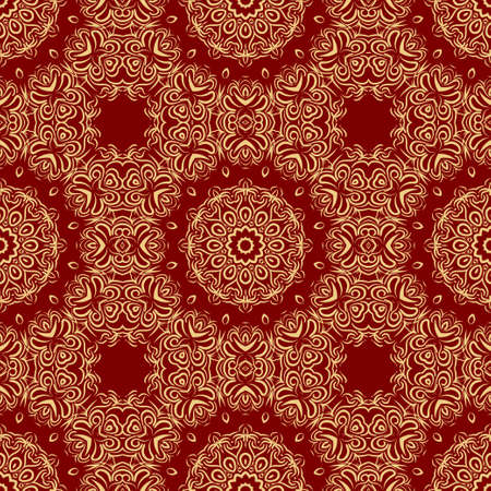Decorative mandala flower ornament. pattern. vector. Tribal Ethnic Arabic, Indian, motif. for fashion design, wallpaper, religion, invitation.のイラスト素材