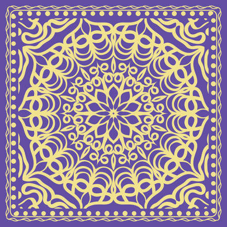 geometric floral background. Tribal ethnic ornate decoration. graphic vector illustration.のイラスト素材