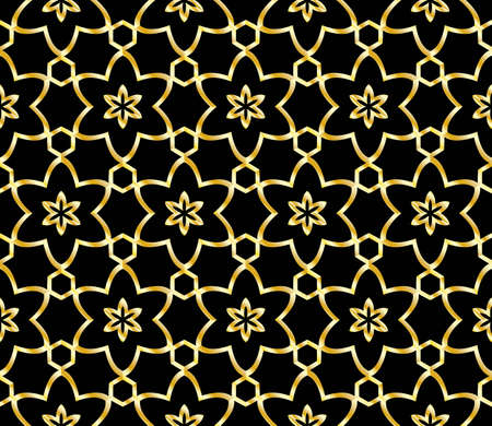 Art-deco pattern. Seamless. Vector illustration. For invitation background, wallpaper.のイラスト素材