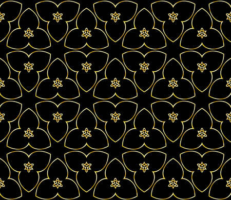 Decorative wallpaper for interior design. Modern art-deco geometric ornament. Seamless vector...