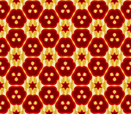 Unique, abstract floral pattern. Seamless vector illustration. For design, wallpaper, background