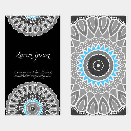 card with mandala design.のイラスト素材