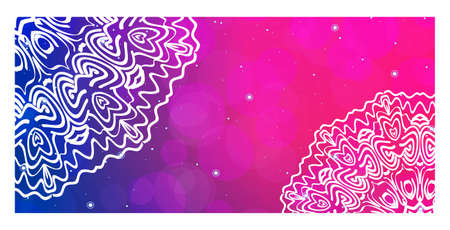 Modern Vector Template With Tribal Mandalas. For Brochure, Flyer, Cover, Magazineのイラスト素材