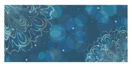 Vector Mandala Pattern for Template, Flyer or Invitation Cardのイラスト素材