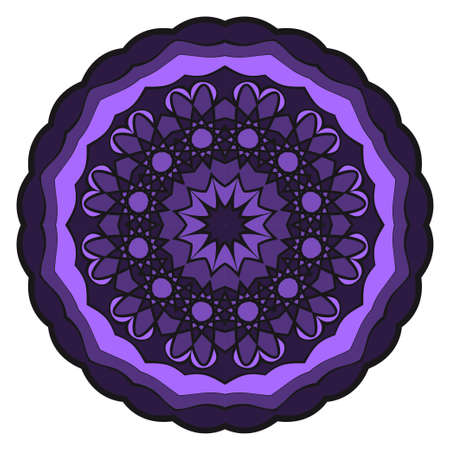 Vector Floral mandala. Vintage decorative elements. Vector illustrationのイラスト素材