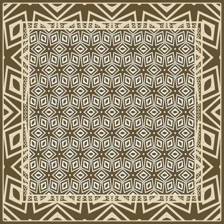 Design of a Geometric Flower Pattern. vector. for wallpaper, flyer, book, brochureのイラスト素材