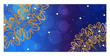 Indian Ornament Illustration Concept. Ethnic, Colorful Henna Mandala Design. Vector Decorative Layout Design.のイラスト素材