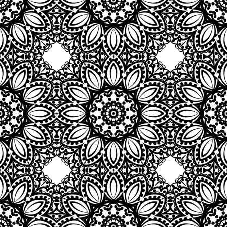 Design for square fashion print. For pocket, shawl, textile, bandanna. Seamless floral pattern. Vector illustrationのイラスト素材
