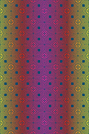 Unique, abstract geometric pattern. Seamless vector illustration. For fantastic design, wallpaper,...