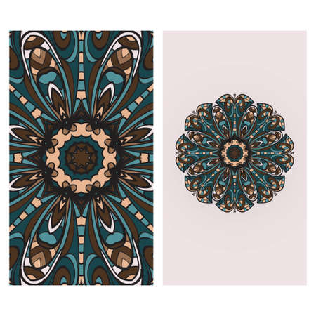 Vector Mandala Pattern for Template, Flyer or Invitation Card.のイラスト素材