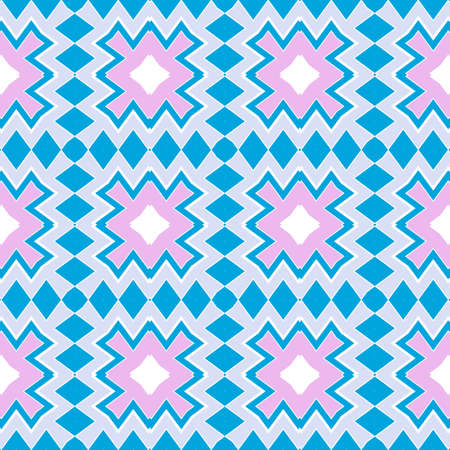 Seamless Zig Zag Pattern. Abstract Background. For Wallpaper, Fabric, Web Page Design, Textures. Vector Illustration.のイラスト素材