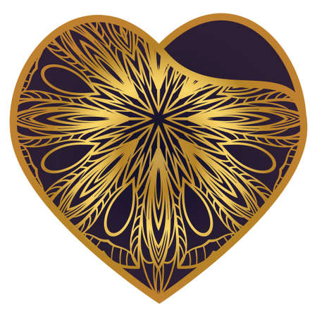 Openwork Valentine Card With Delicate Hearts. Vector Template For Layouts Wedding Cards, Interior, Laser Cutting, Plotter Cutting Or Printingのイラスト素材