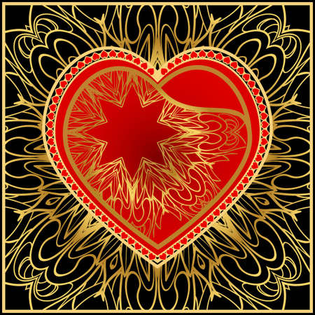 Romantic pattern with hearts for Happy Valentine's Day. Design for card, paper, party, printのイラスト素材