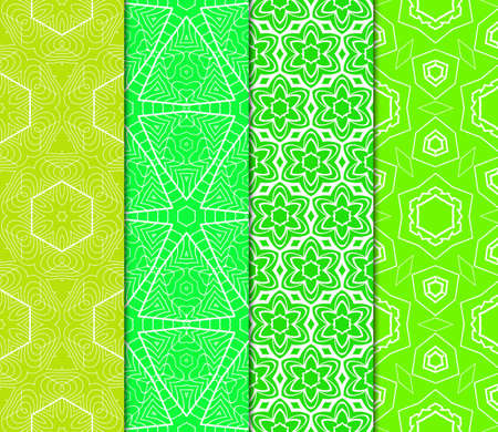 Set Of Decorative Floral Ornament. Seamless Pattern. Vector Illustration. Tribal Ethnic Arabic, Indian, Motif. For Interior Design, Color Wallpaperのイラスト素材