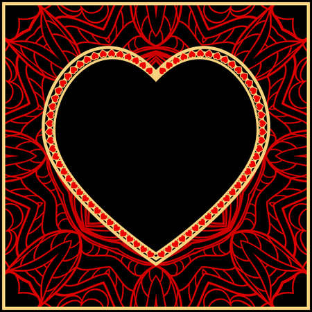 Romantic pattern with hearts for Happy Valentine's Day. Design for card, paper, party, printのイラスト素材