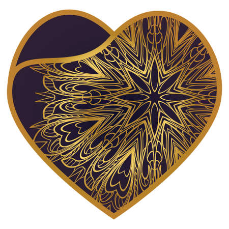 Laser Cutting Heart Template For Interior Design, Layouts Wedding Cards, Invitations. Plotter Cutting Or Printingのイラスト素材
