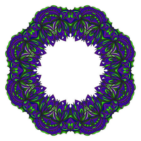 Decorative round lace ornate mandala. Vintage vector pattern for printのイラスト素材