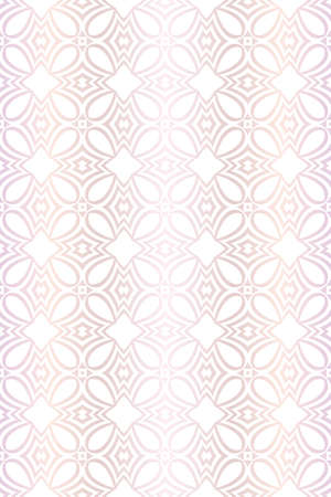 Decorative Ornament With Seamless Geometric Decoration. Symmetric Pattern . For Print Bandanna, Shawl, Tablecloth, Fabric Fashion, Scarf, Design. Vector illustrationのイラスト素材