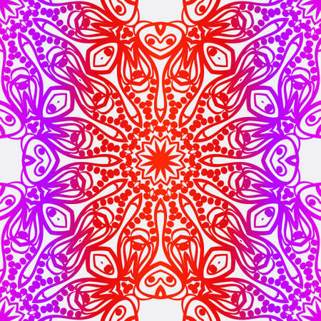 vector pattern paper for scrapbook. Abstract floral seamless ornamentのイラスト素材