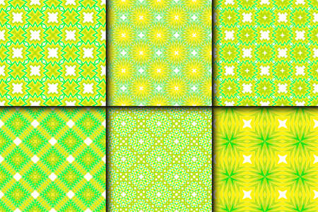 Set Of Geometric Modern Ornament. Seamless Vector Pattern. For Wallpaper, Invitation, Fashion Design.のイラスト素材