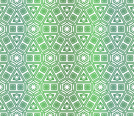 Geometric Seamless Pattern In Lace Style. Ethnic Ornament. Vector Illustration. For Modern Interior Design, Fashion Textile Print, Wallpaper. Gradient color.のイラスト素材