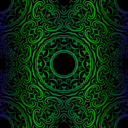 color swatches background . vector illustration with floral seamless pattern.のイラスト素材