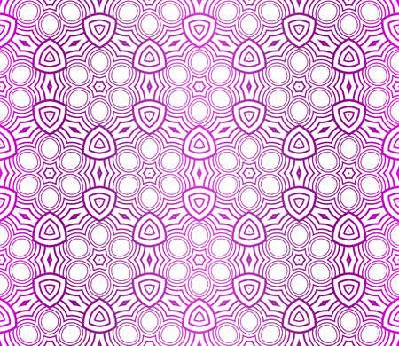 Seamless Geomteric Patterns. Vector Illustration. Hand Drawn Wrap Wallpaper, Cover Fabric, Cloth Textile Design. Gradient color.のイラスト素材