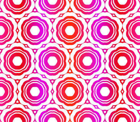 Red vector layout with floral seamless pattern. Pattern for wrapping giftsのイラスト素材