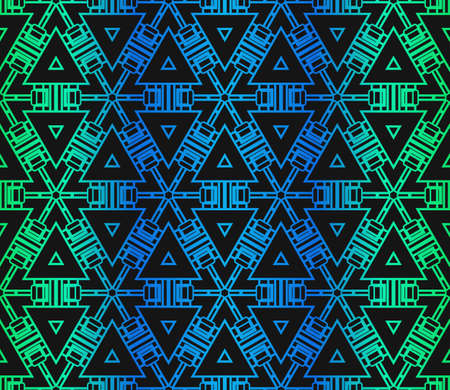 Seamless Modern Pattern. Art-Deco Geometric Background. Graphic Design. Vector Illustration
