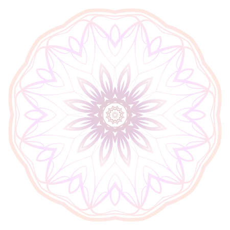 Modern floral vector ornaments. Decorative flower mandala. vector illustrationのイラスト素材