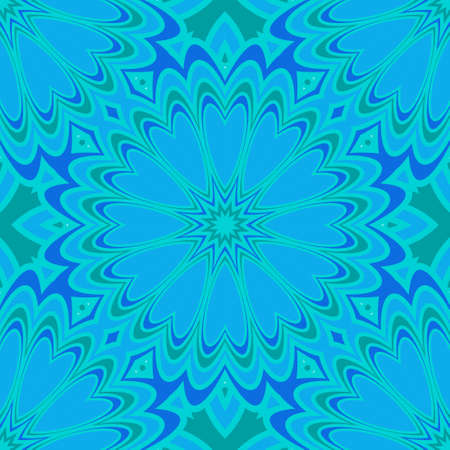 Blue color seamless floral pattern. Vector illustration. For design, fashion print.のイラスト素材