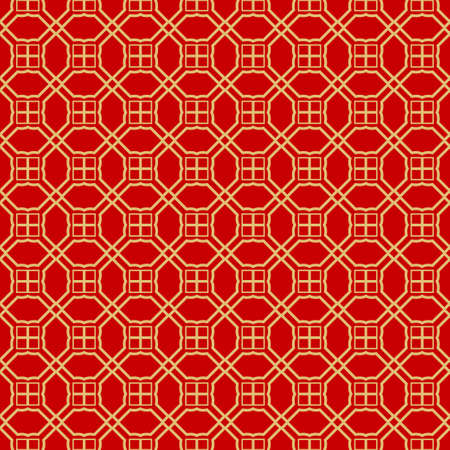 Repeating Geometric Pattern with Triangle, Zig Zag. Vector Background, Texture. For Design Invitation, Interior Wallpaper, Cover Card, Technologic Design. rED GOLD COLORのイラスト素材