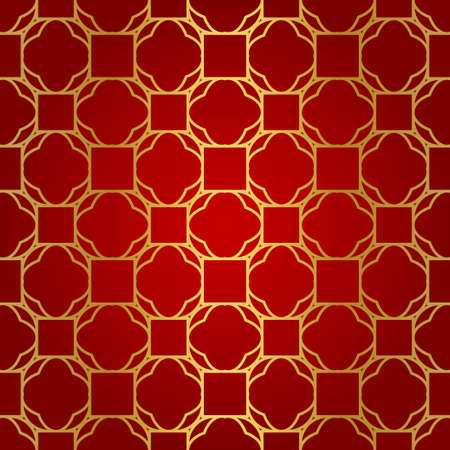 Abstract Vector Seamless Pattern With Abstract Floral And Leave Style. Repeating Sample Figure And Line. For Modern Interiors Design, Wallpaper, Textile Industryのイラスト素材