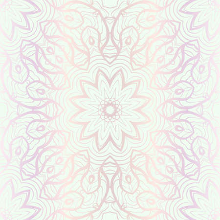 Design For Square Fashion Print. For Textile, fabric printa. Seamless Floral Pattern. Vector Illustrationのイラスト素材