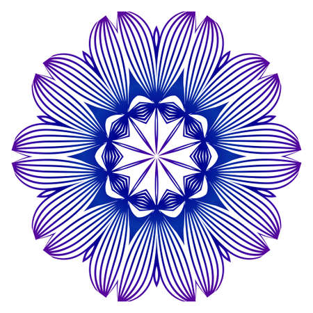 Ethnic Mandala. Beautiful Ornamental round pattern. Vector illustration. For your design, interior, bussiness template, flyer, scrapbooking page.のイラスト素材