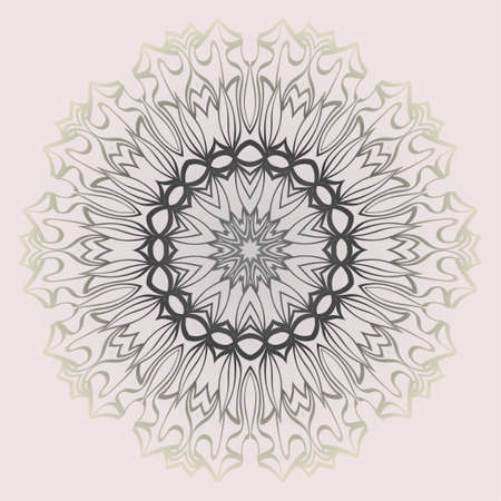 Ethnic, Colorful Henna Mandala Design. Ornament Round Concept. Vector Decorative Illustration Design. Pastel gradient.のイラスト素材