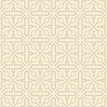 Vector Illustration. Seamless Pattern With Ornament, Decorative Border. Design For Print Fabric, Wallpaper, Interior deocoration.のイラスト素材