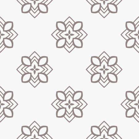 Geometric Pattern. Seamless Texture Grey Color Background. Vector illustration.のイラスト素材