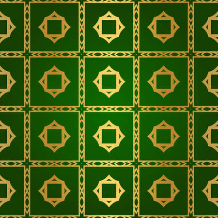 Luxury Seamless Geometrical Linear Texture. Original Geometrical Puzzle. Backdrop. Vector...