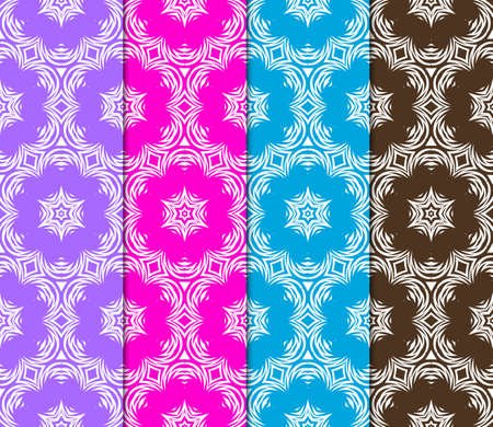 Set of Decorative geometric ornament. seamless pattern. vector illustration. for interior design, wallpaper, invitationのイラスト素材