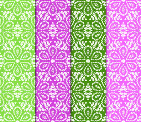 Set of Decorative geometric ornament. seamless pattern. vector illustration. for interior design, wallpaper, invitationのイラスト素材