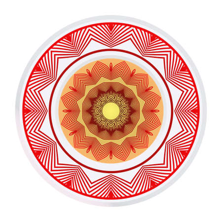 Beautiful Floral Mandala. Art Traditional, Islam, Arabic, Indian, Magazine, Elements With Mandala. Vector Illustration.のイラスト素材