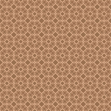 Beautiful Seamless Geometric Ornament Vector Illustration. Abstract. Paper For Scrapbook. Bright beige color.のイラスト素材