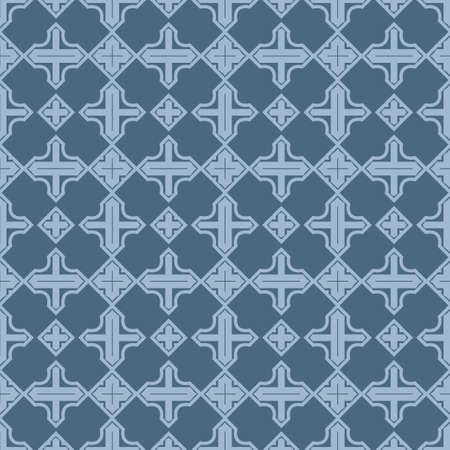 Seamless Patterns, AbstractGeometric Texture. Ornament For Interior Design, Greeting Cards, Birthday Or Wedding Invitations, Paper Print. Ethnic Background In East Style. Pastel blue color.のイラスト素材