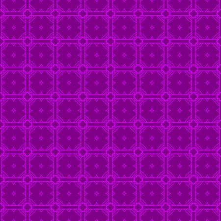 Seamless Pattern With Abstract Geometric Style. Repeating Sample Figure And Line. Vector illustration. Purple color.のイラスト素材