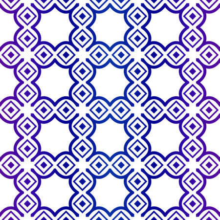 Abstract Vector Seamless Pattern With Abstract geometric Style. Repeating Sample Figure And Line. For Modern Interiors Design, Wallpaper, Textile Industry. Purple gradient color.のイラスト素材