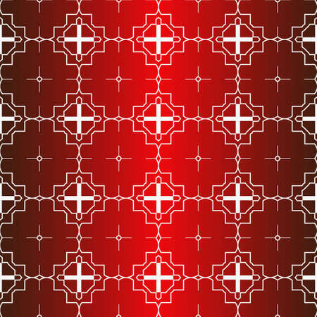 Seamless Modern Pattern. Art-Deco Geometric Background. Graphic Design. Vector Illustration. Idea for your presentation. wallpaper, page, advert. Red white color.のイラスト素材