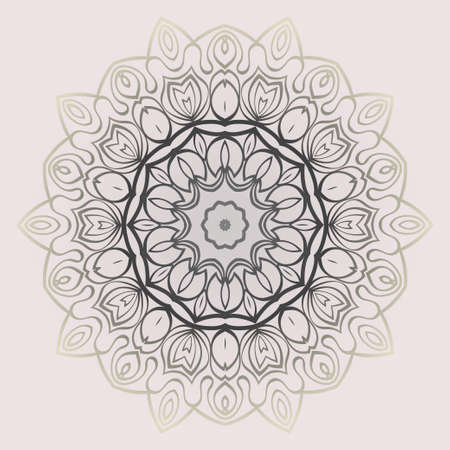 Ethnic, Colorful Henna Mandala Design. Ornament Round Concept. Vector Decorative Illustration Design. Pastel gradient.のイラスト素材