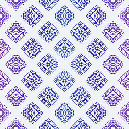 Seamless Geometrical Linear Texture. Original Geometrical Puzzle. Backdrop. Vector Illustration. For...